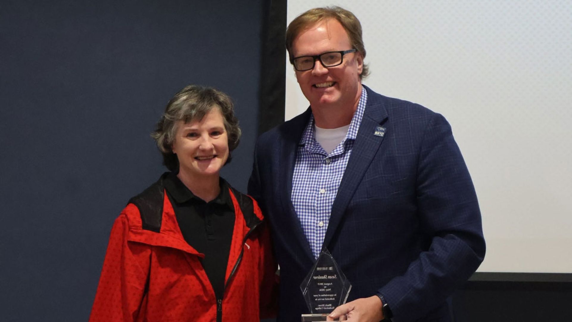 Susan Shanlever with Dr Brad Baine